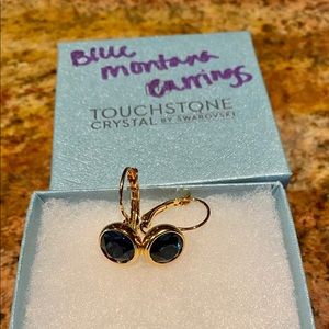 Touchstone Crystal Blue Montana Earrings